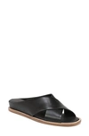 Vince Women's Fairley Leather Slide Sandals In Black Leather