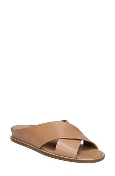 Vince Women's Fairley Leather Slide Sandals In Tan