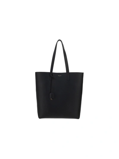 Saint Laurent Shopping Bag In Black