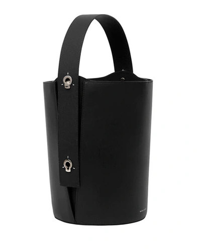 Danse Lente Mini Lorna Colorblock Leather Hobo Bag In Black