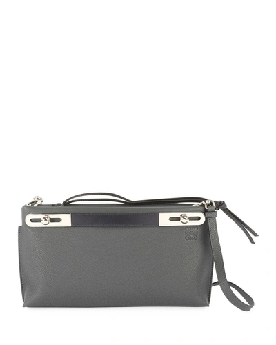 Loewe Missy Small Soft Leather Crossbody Bag In Gray