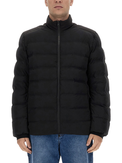 Woolrich Bering Stretch Down Jacket In Black