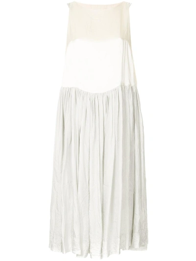 Casey Casey Creased Relaxed Dress - White