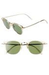 Oliver Peoples Men's Op-506 Acetate/metal Sunglasses, Champagne In Buff