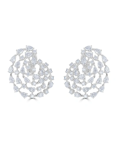 Zydo 18k Luminal Diamond Spiral Earrings