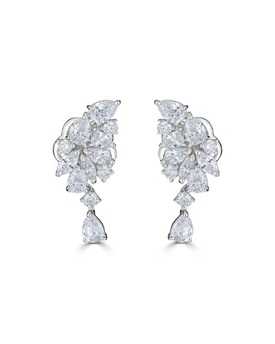 Zydo 18k Luminal Mixed Diamond Dangle Earrings