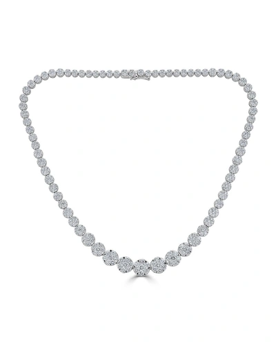 Zydo 18k Mosaic Graduating Diamond Necklace
