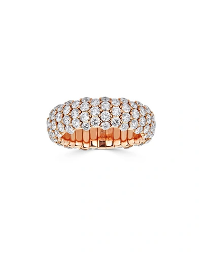 Zydo 18k Rose Gold Diamond Stretch Ring