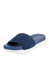 Taryn Rose Iris Comfort Knit Pool Slide Sandals