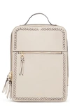 Calpak Kaya Faux Leather Laptop Backpack In Stone