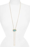 Madewell Bolo Necklace In Amazonite