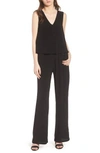 Cupcakes And Cashmere Bellamy Tiered Jumpsuit In Black