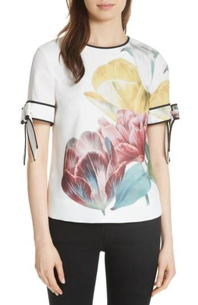 Ted Baker Pollie Tranquility Top In White