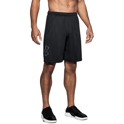 Under Armour Mens Heatgear Logo Shorts In Black/graphite