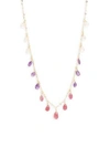 Saks Fifth Avenue Multi-stone And 14k Gold Necklace In Pink