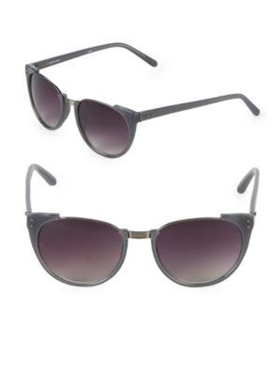 Linda Farrow Luxe 54mm Cat-eye Sunglasses In Silver