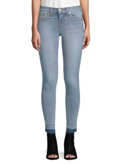 True Religion Ankle-length Skinny Jeans In Light Blue
