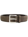 Orciani Slightly Distressed Belt In Grey