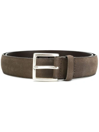 Orciani Slightly Distressed Belt In Grey