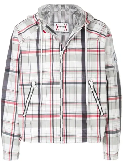 Moncler Checked Printed Lightweight Jacket In Multicolour