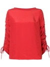 Marc Cain Ruched Sleeve Blouse
