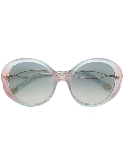 Chloé Round Frame Sunglasses In Grey