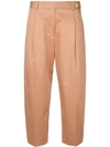 Mauro Grifoni Banana Cropped Trousers - Neutrals
