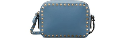 Valentino Garavani Valentino Gavarani Rockstud Small Crossbody Bag In Sky