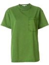 Stella Mccartney Oversized Denim Shirt In Green