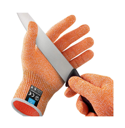Zulay Kitchen Cut Resistant Gloves Food Grade Level 5 Protection In Orange