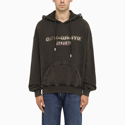 Off-white Black Hoodie With Print