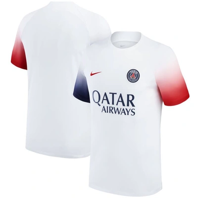 Nike Paris Saint-germain Academy Pro  Men's Dri-fit Pre-match Soccer Top In White