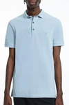 Allsaints Reform Slim Fit Cotton Polo In Dusk Blue