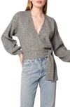 Wayf Sterling Wrap Sweater In Charcoal