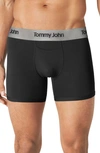 Tommy John 2-pack Second Skin 4-inch Boxer Briefs In Dress Blues/ Black
