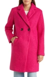Sam Edelman Women's Double-breasted Cutaway Coat In Pink