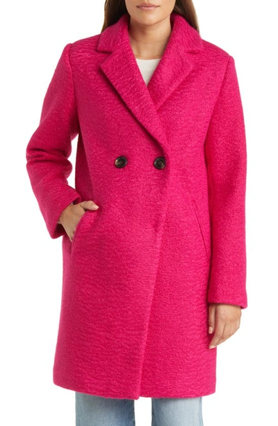 Sam Edelman Women's Double-breasted Cutaway Coat In Pink