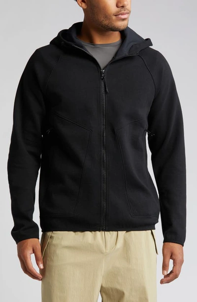 Zella Full Zip Hooded Jacket In Black