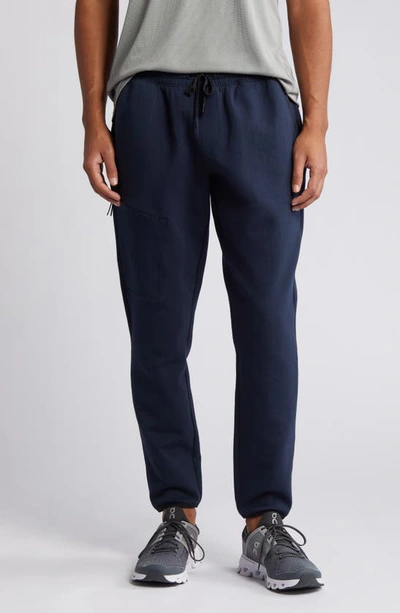 Zella Powertek Stretch Cotton Blend Joggers In Navy Sapphire