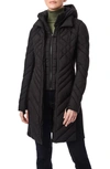 Bernardo Hooded Puffer Jacket In Black