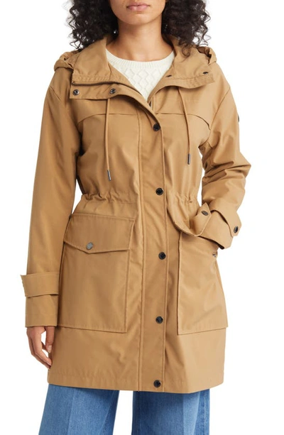 Michael Michael Kors Hooded Anorak Jacket In Dark Camel