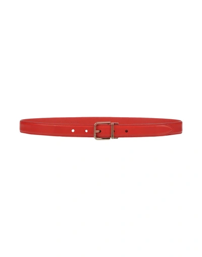 Dolce & Gabbana Belts In Red