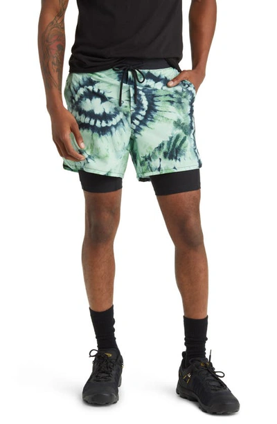 Stance Flux Liner Athletic Shorts In Jade