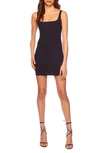 Susana Monaco Everyday Square Neck Minidress In Midnight