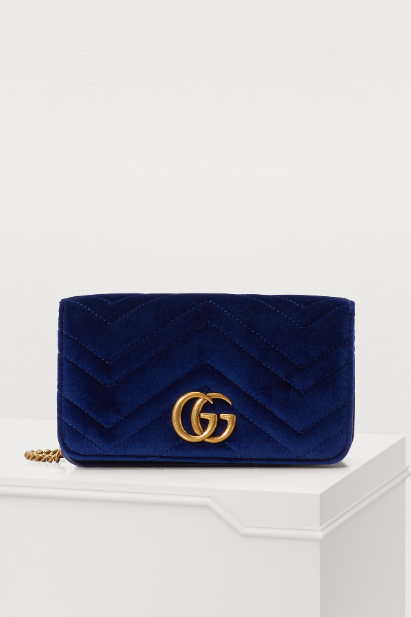 gucci marmont velvet cobalt blue