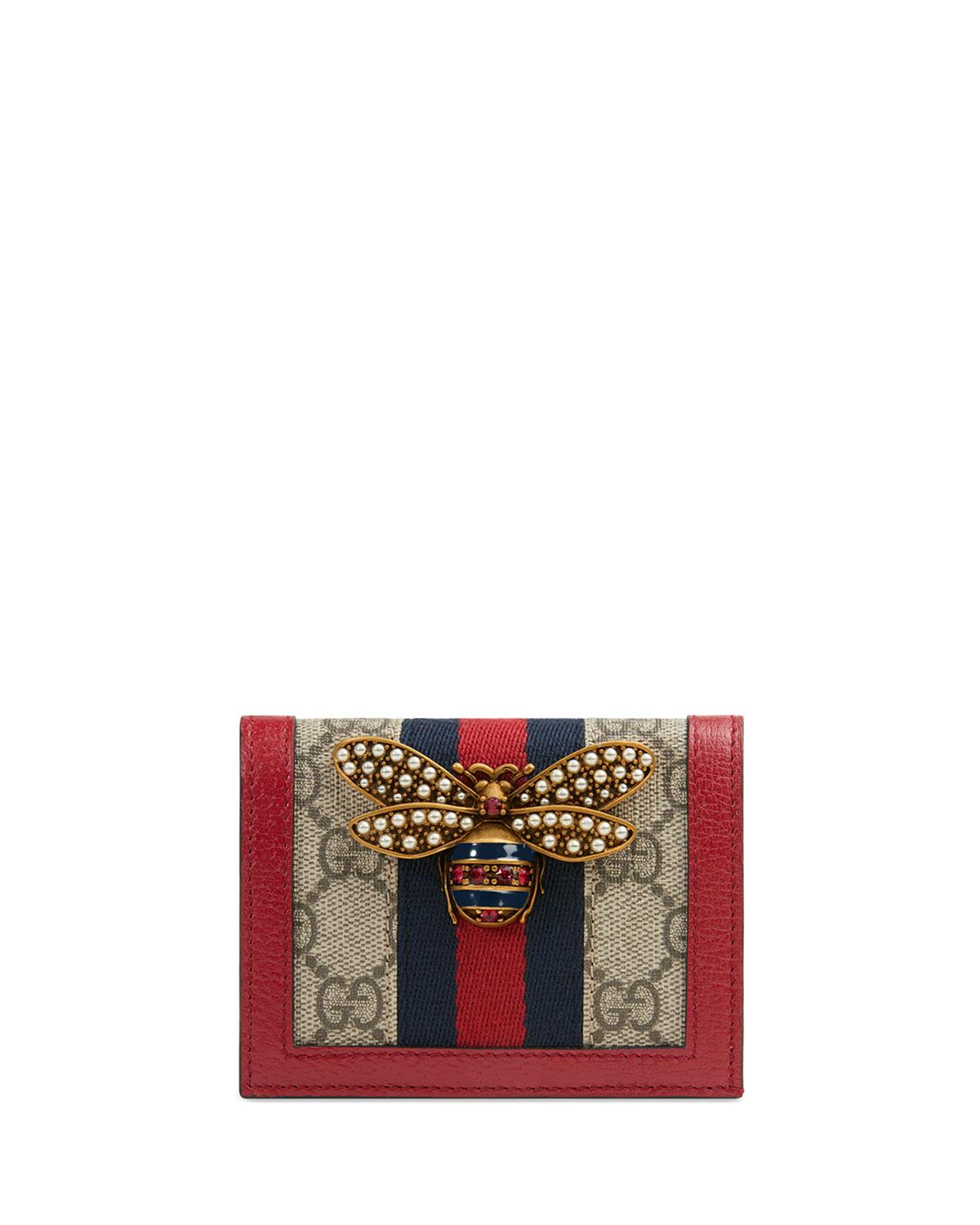 gucci queen margaret card case