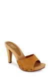 Candies Antonella Slide Sandal In Tan Suede