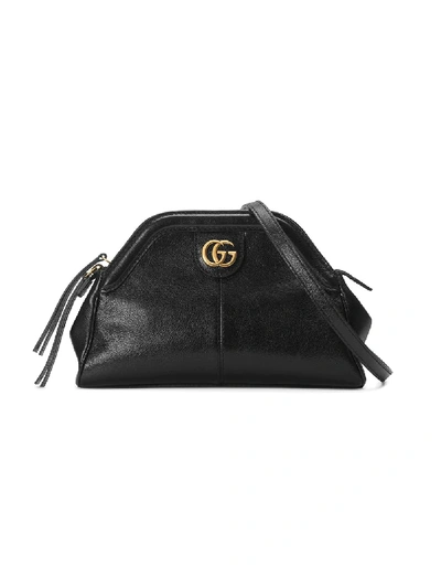 Gucci Ladies Black Linea Leather Shoulder Bag