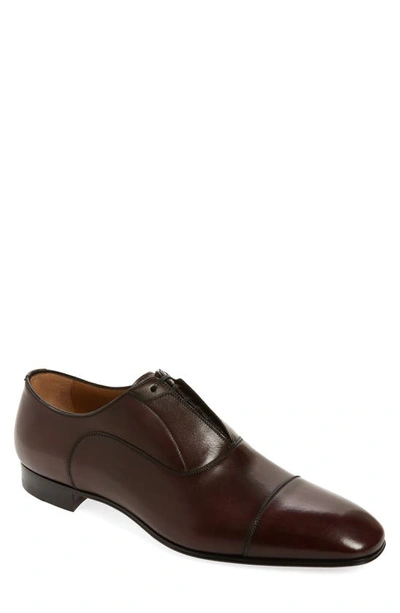 Christian Louboutin Greghost Cap Toe Oxford In Bordeaux