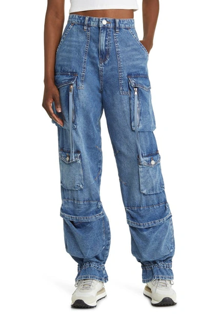 Blanknyc Cargo Denim In Blue